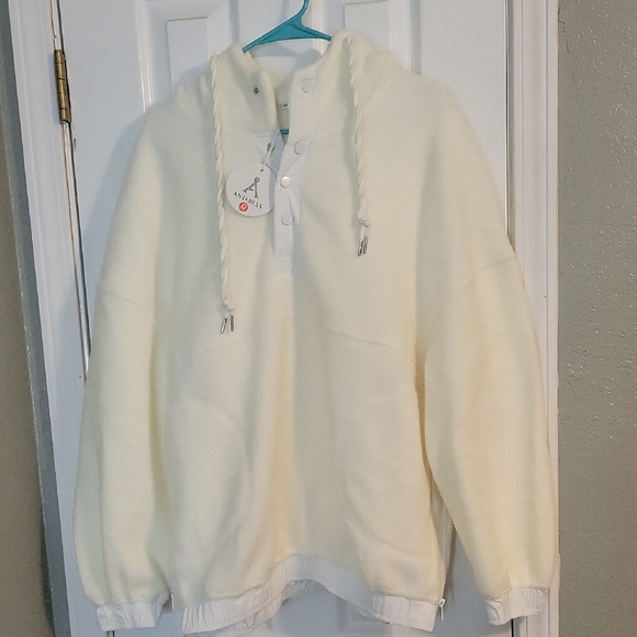 anrabess Jackets & Blazers - ANRABESS Womens Sherpa Fuzzy Fleece Hoodie Oversized Sweatshirt